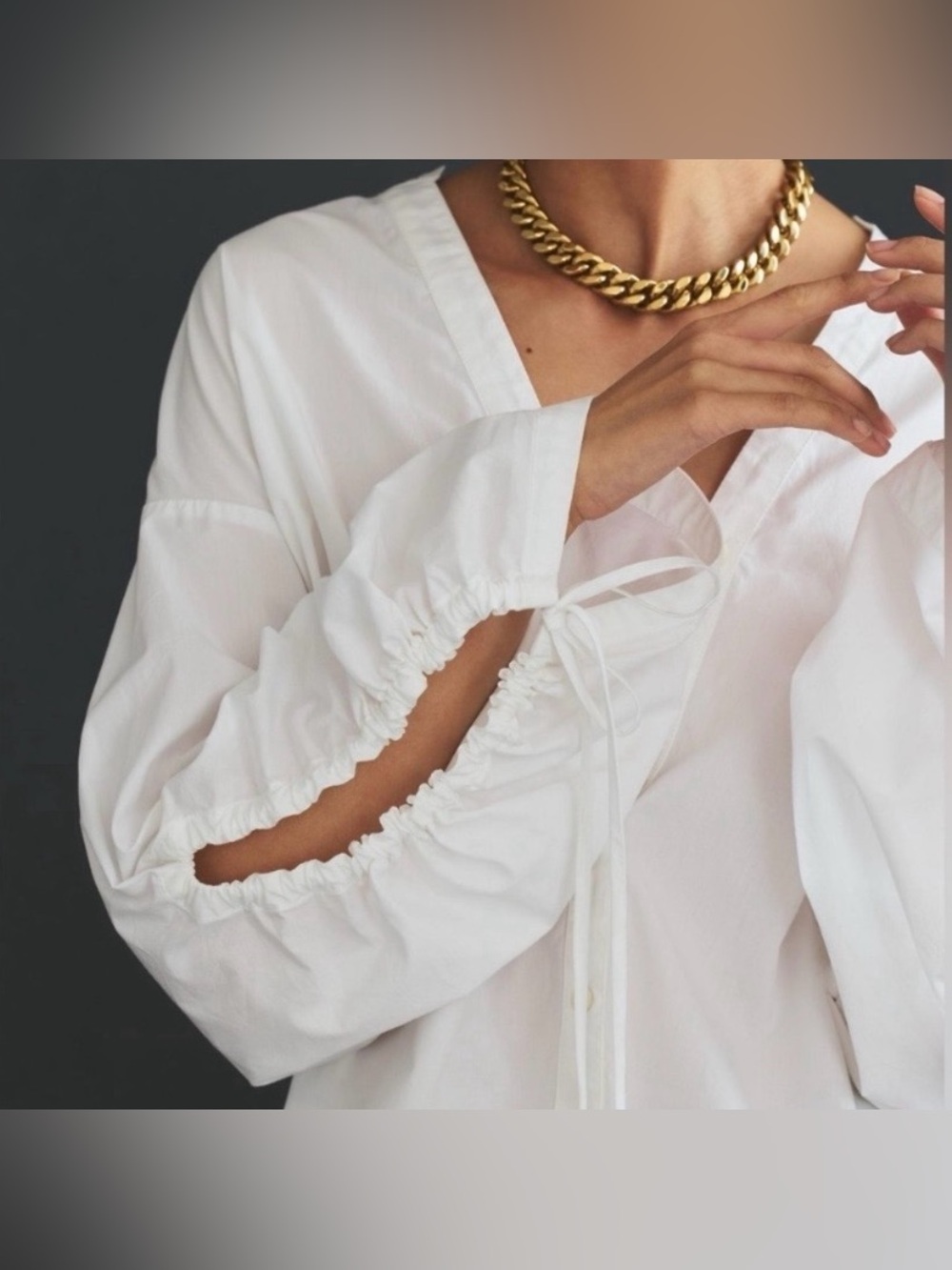•ANTHROPOLOGIE• pilcro 100% cotton poplin button down blouse